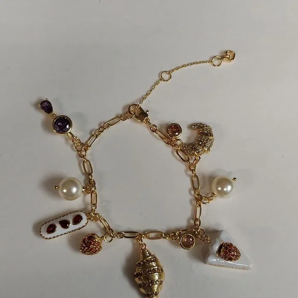 Kate Spade Patisserie Charm Bracelet New $178 - Picture 6 of 8